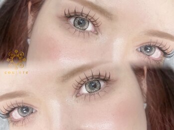 クチュールアイラッシュ 梅田店の写真/トレンドのワンホンマツエク/韓国風束感マツエクや、上下マツエクで中顔面短縮&小顔効果あり◎
