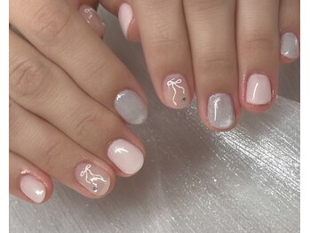 ニーネイル 阿波座(nii_nail)/大人綺麗めアート