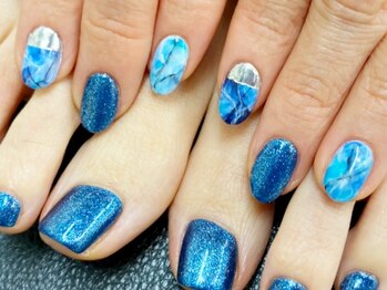 ネイリックス アヴェニール(NAILX avenir)/おそろいブルー