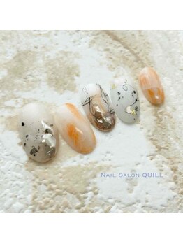 ネイルサロン クイル(QUILL)/6月オレンジ(3)