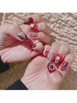 フランジュエリー(Franjewelry)/x'mas nail