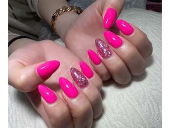 ネオンワンカラーネイル