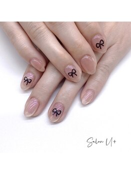 ミンミン(Min min)/ワンカラー+リボン