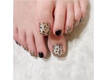 エールネイル(Ailes nail)/レオパードネイル