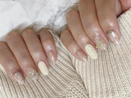 ニット　チェック　冬