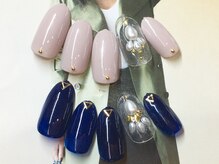 ネイルサロン キャンディネイル(Candy Nail)/しずく型パール　ｂｙ横山