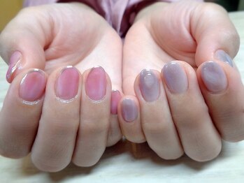 アミュリー ネイル アトリエ(Amury nail atelier)/ちぐはぐ 紫陽花 トレンド