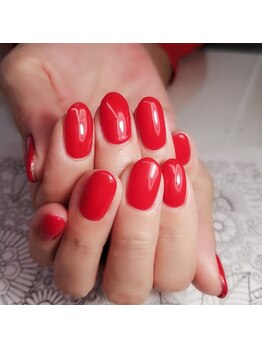 トータルサロン 白べぇーっ プラス/☆赤ワンカラーネイル☆