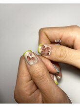 ウロネイルズ(ulo nails)/ピスタチオカラーフレンチ