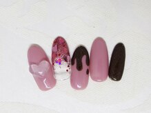 ネイルライフ(NailLife)/チョコクリアハート