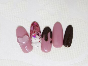ネイルライフ(NailLife)/チョコクリアハート