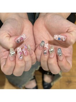 リンドネイル バイ モカ アンド ララ(Lind nail by moca and LaLa)/y2kネイル