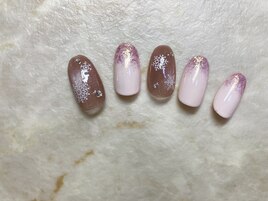 シンプルコース/雪の結晶ネイル