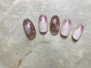 シンプルコース/雪の結晶ネイル