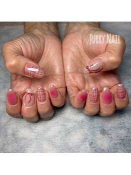 ジュリーネイル 所沢店/チェック柄