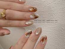 サロン ド ミニュイ(Salon de Minuit)/秋冬ネイル　エレガントデザイン