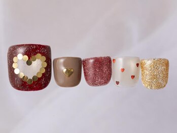 アイネイルズ 新宿店(I nails)/フラッシュハートフット