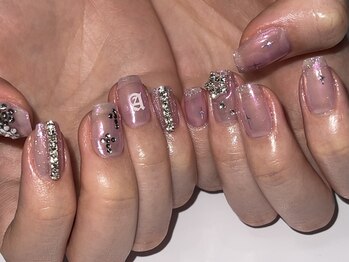 ハチイチイチサン(8113)/キラキラネイル ピンクネイル