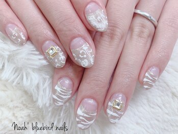 ノアブルーバードネイルズ(Noah' bluebird .nails)/綺麗め＊アニマルネイル