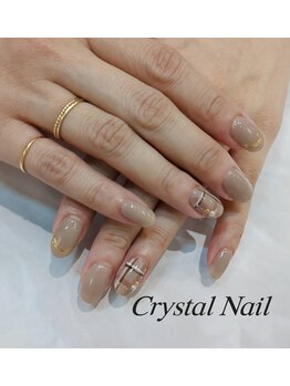 チェック柄ネイル