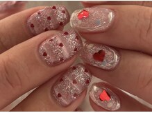 ネイルアヴァンス 京橋店(Nail AVANCE.)/キラキラバレンタインネイル！
