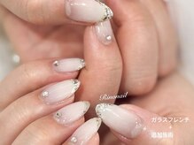 リノ ネイル(Rino nail)/ホワイトガラス　80245
