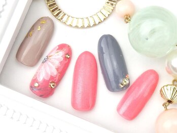 ネイルズガッシュ 大森駅前店(NAILs GUSH)/*すかしフラワー*