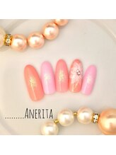 ネイルサロン アンリタ(nail salon AneRita)/透かしフラワー☆チークネイル