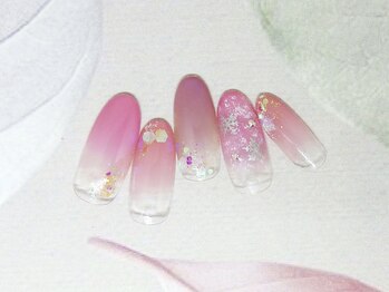 ネイルライフ(NailLife)/雪の結晶ネイル