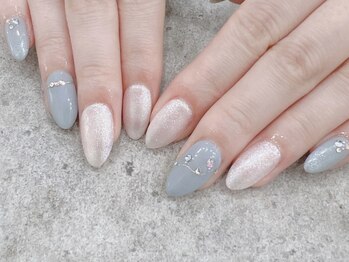 プライズアイリス アイラッシュ 池袋東口店(prize Iris eyelash)/冬っぽカラーオフィスネイル