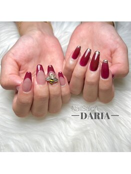 ダリア(Daria)/☆韓国パーツ☆ボルドーネイル