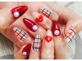 ジェルアートつけ放題¥12300