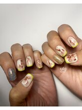 ウロネイルズ(ulo nails)/ピスタチオカラーフレンチ