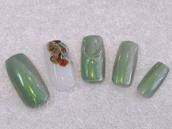 くすみグリーン　シンプルコース