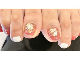 デザインフットネイル¥7000