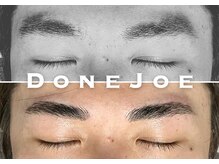 ダンジョウ(DoneJoe)/眉毛ビフォーアフター