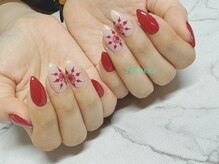 フランセス(Frances)/手描き結晶ネイル