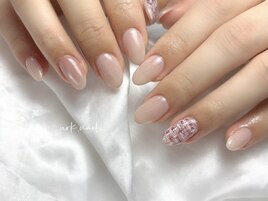 ツイードネイル　マグネット