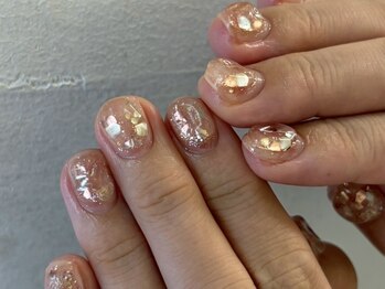 クリアネイル シェル ぷっくり