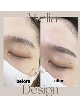 アテリア(Atelia)の写真/第一印象は眉で決まる。プロの美眉スタイリングで、骨格に合わせた理想のアーチと垢抜け顔を叶えます。