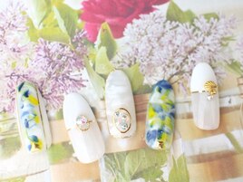 イエロー×ブルーマーブル