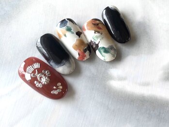 アロナ ネイルサロン アンド スクール(alona)/個性派カラーのニュアンス☆