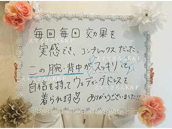 えすてさろん ケイアンドエフ(k&f)/お客様の声