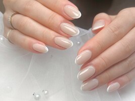 ワンカラー★先端ライン★白