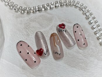 キャッツアイ東京 新宿店(Cat's eye TOKYO)/バレンタインネイル