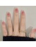 【オフ込】チークネイル(ベースクリア)¥5500