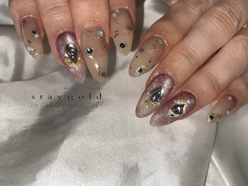 アミ施術お客様ネイル