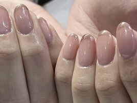 桜色ミラーフレンチ