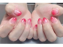 メオネイル(MEO NAIL)/レッドグラデーションネイル
