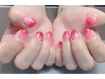 メオネイル(MEO NAIL)/レッドグラデーションネイル